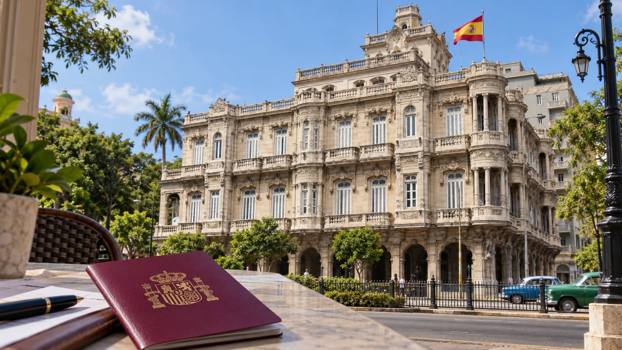 Consulado de España en La Habana, sede del tramite de pasaporte espanol para cubanos nacionalizados