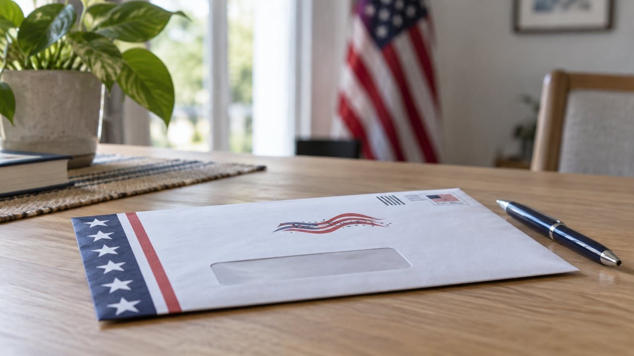 Sobre de voto por correo para la elección general en Miami-Dade