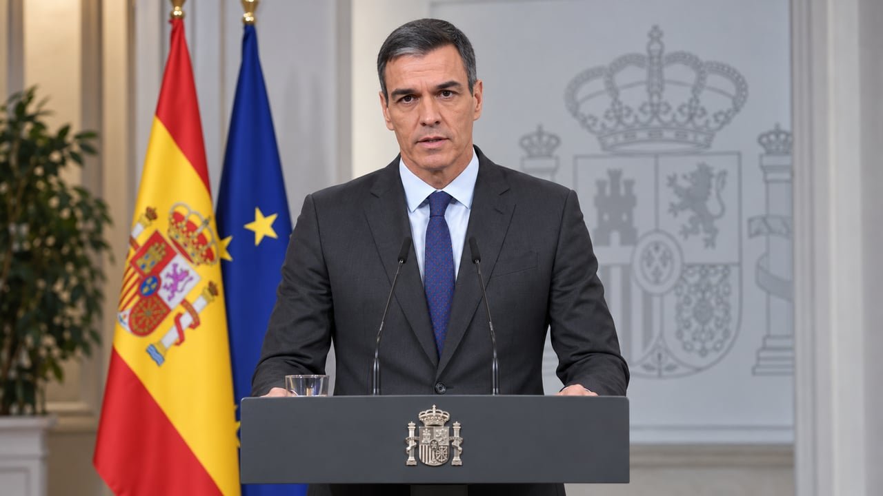 Pedro Sánchez anuncia el adelanto electoral en España desde La Moncloa